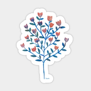 simple watercolor flowers Sticker